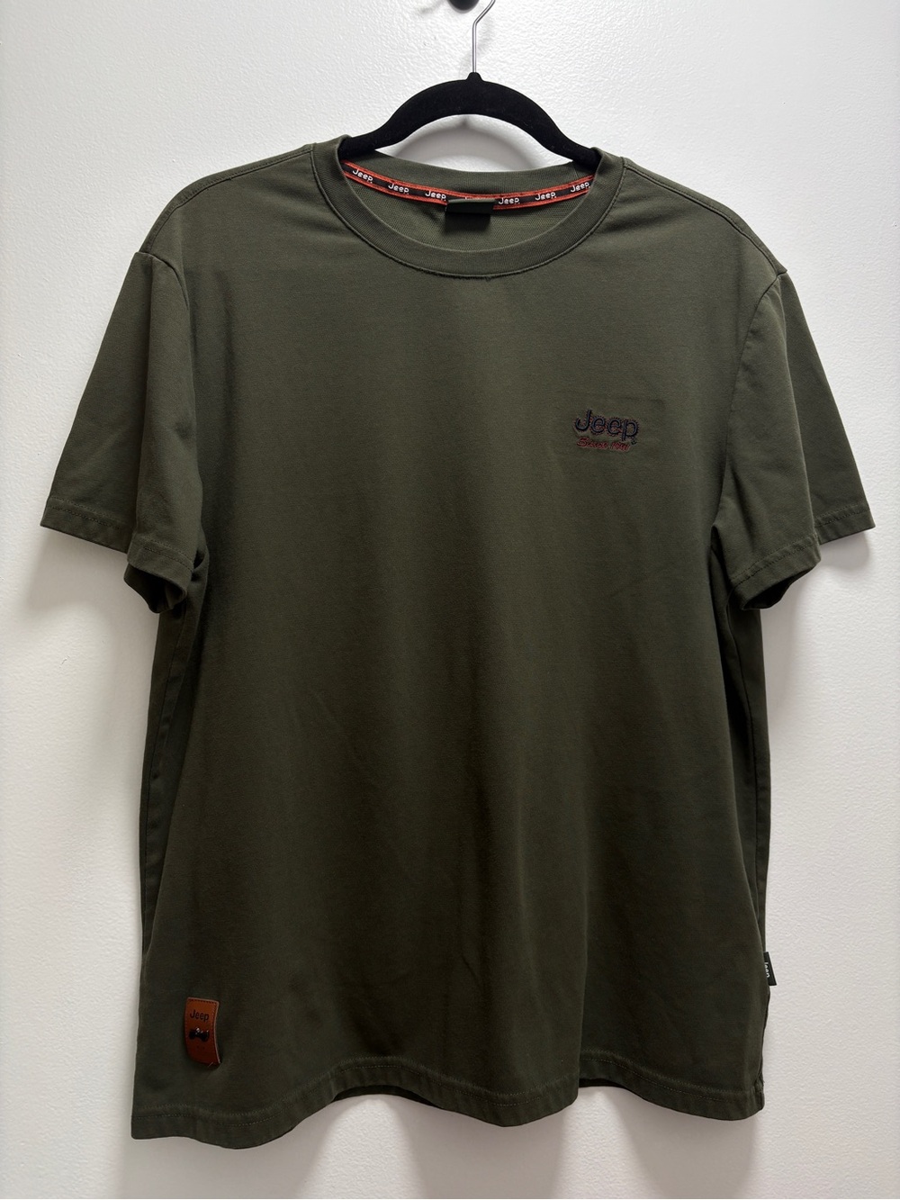 Jeep Men's Short Sleeve Crew Tee in Olive